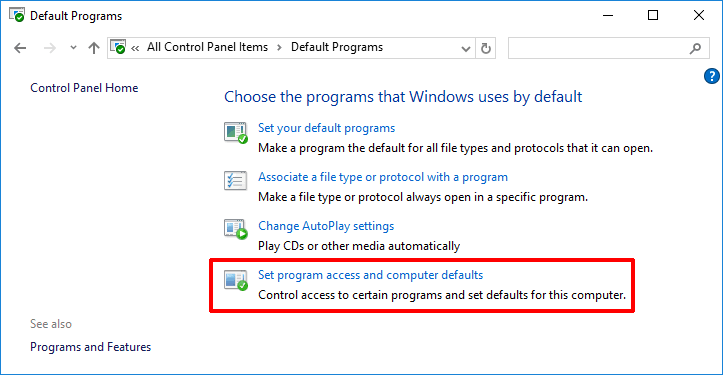 Windows 7 - Control Panel